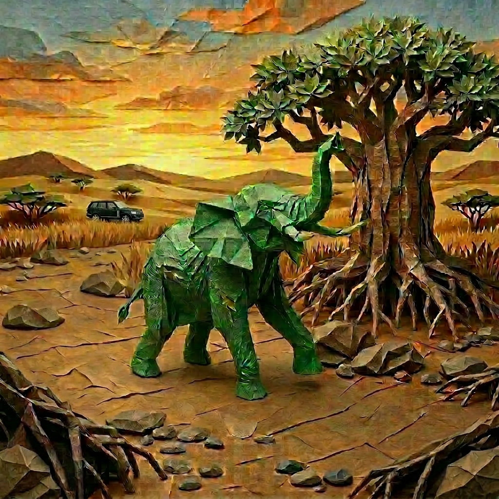 green elephant